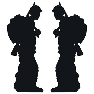 Argos Star Cutouts Soldier Silhouette Double Pack Cardboard Cutout- Buy online at McGrocer