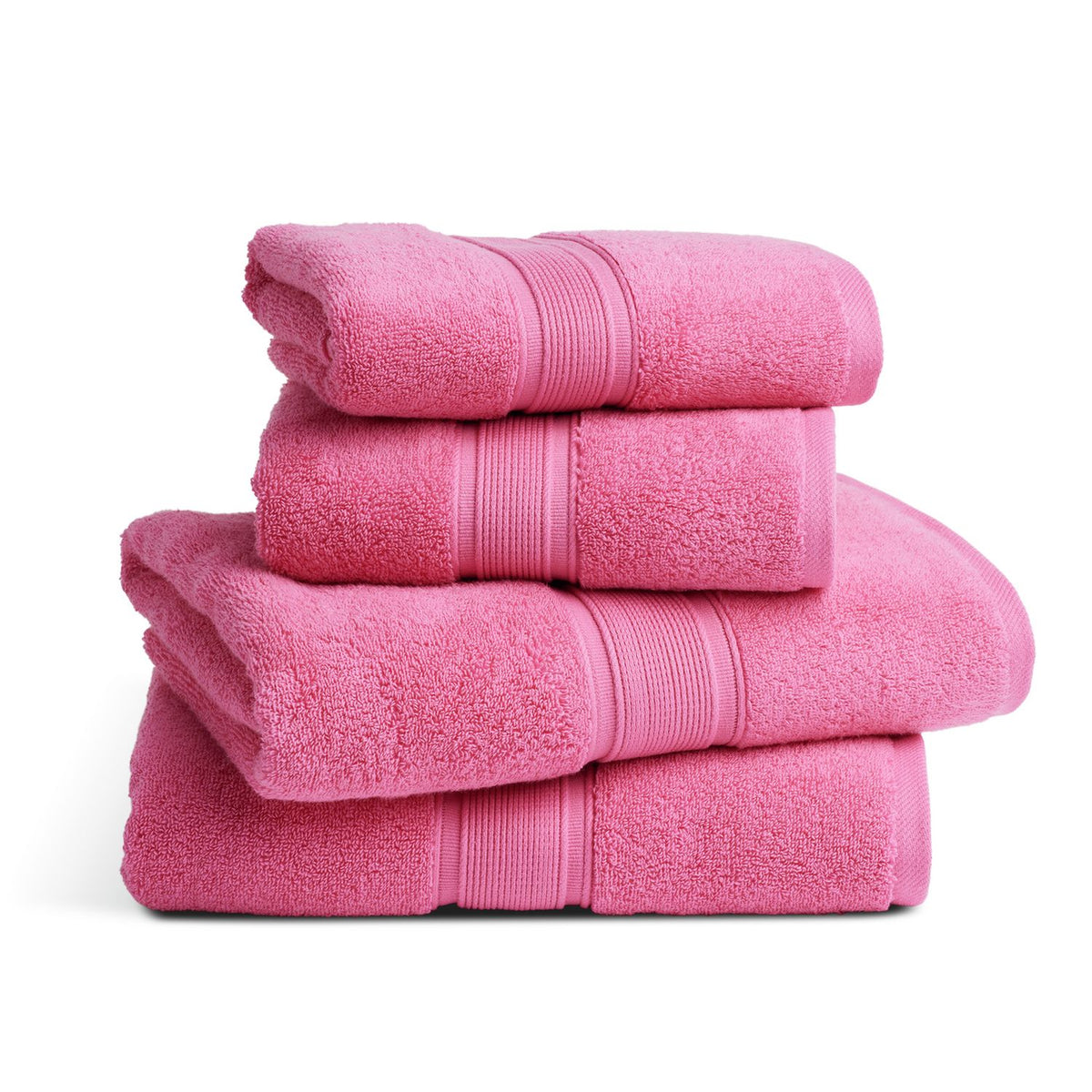 Habitat Cotton Supersoft 4 Piece Towel Bale - Raspberry