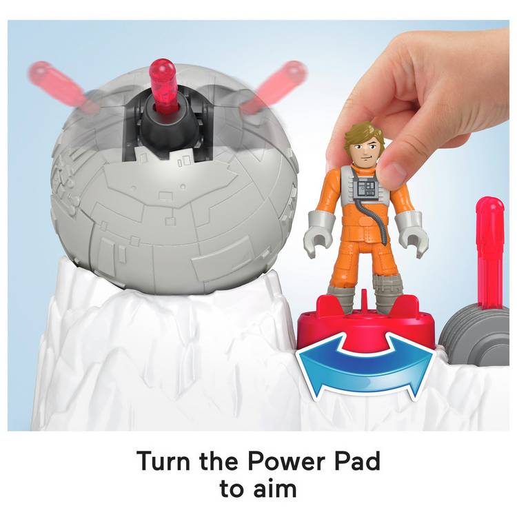 Imaginext Star Wars Rebel Base Cannon toy with Luke Skywalker key, UK version