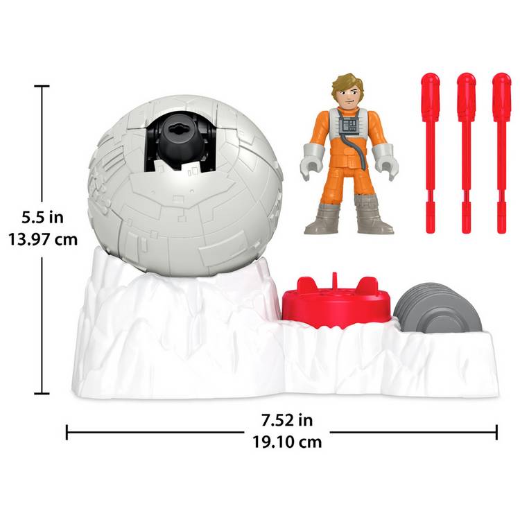 Imaginext Star Wars Rebel Base Cannon toy with Luke Skywalker key, UK version