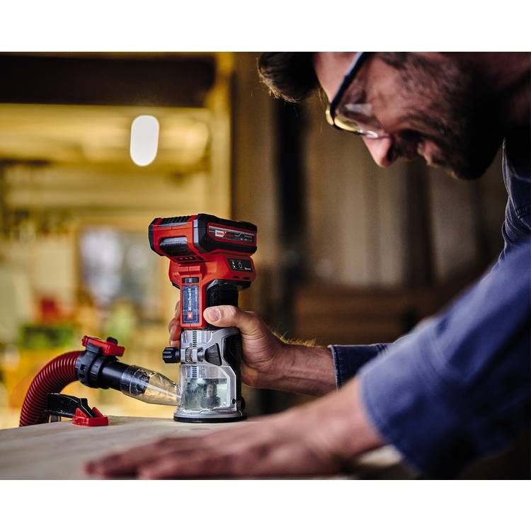 Einhell Power X-Change Solo cordless palm router 18V, UK version