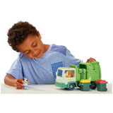 Bluey articulated garbage truck toy with figures (British brand)