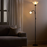 Argos Home black floor lamp 178cm tall, imported from the UK