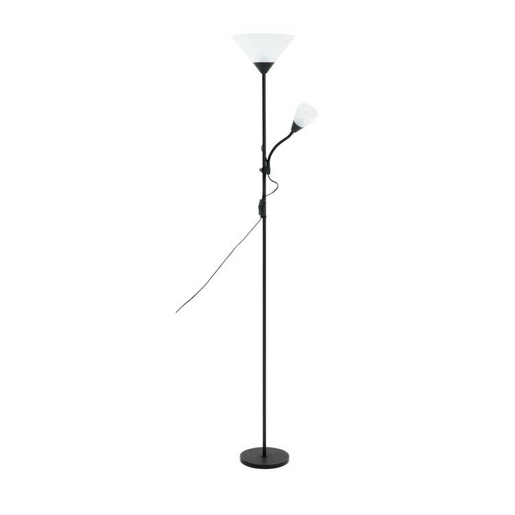 Argos Home black floor lamp 178cm tall, imported from the UK