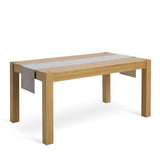 Habitat reversible table runner grey velvet cotton 220cm (British brand)