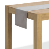 Habitat reversible table runner grey velvet cotton 220cm (British brand)