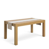 Habitat reversible table runner grey velvet cotton 220cm (British brand)