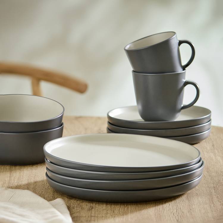 Habitat two tone dinner set 16 piece, UK version