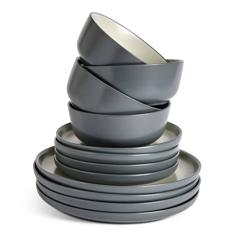 Habitat two tone dinner set 16 piece, UK version
