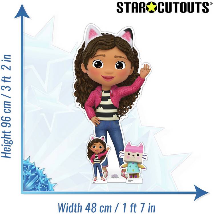 Star Cutouts Gabby waving cardboard cutout H96cm, UK version