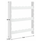 Habitat lilac wavy wall shelf with three shelves (British brand)