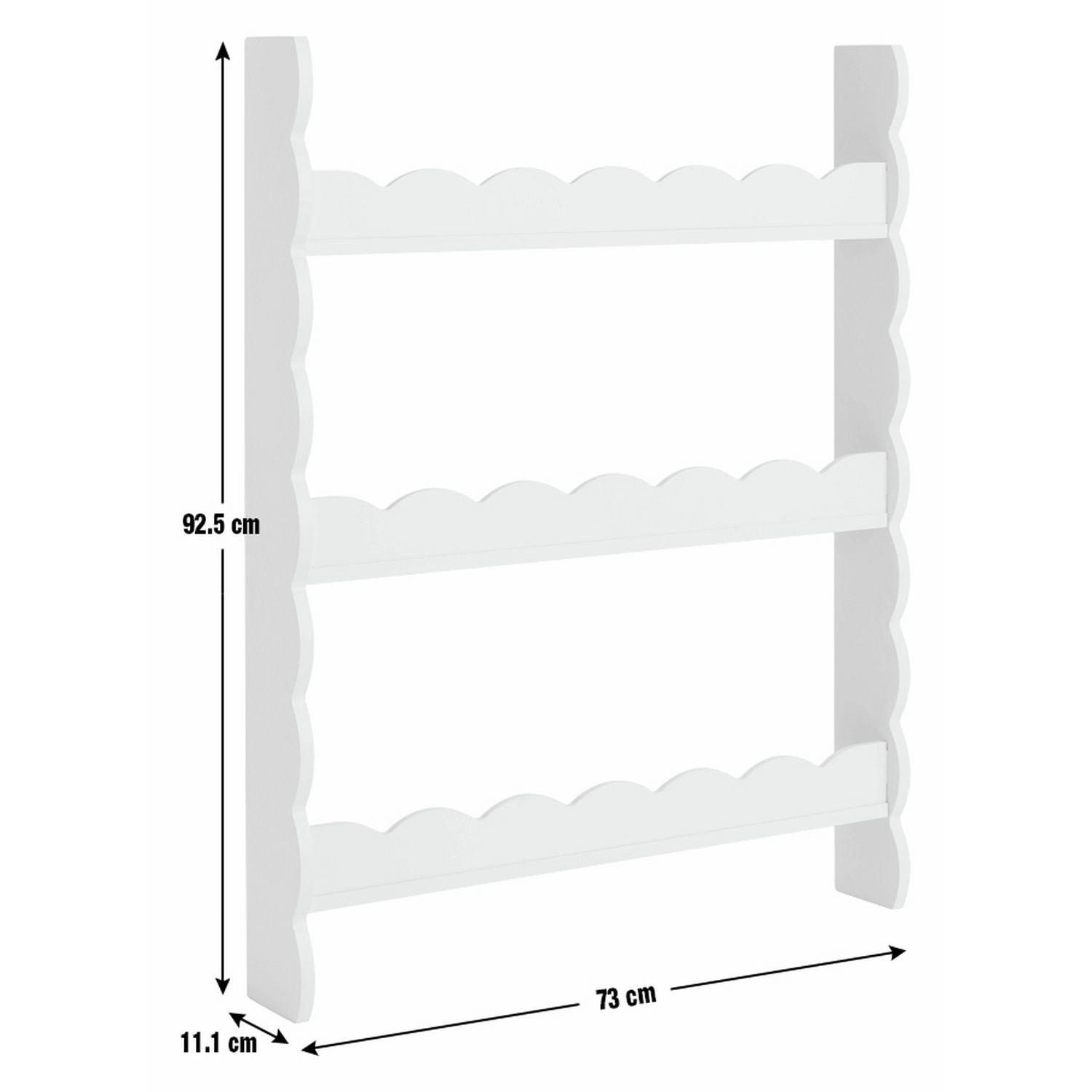 Habitat lilac wavy wall shelf with three shelves (British brand)