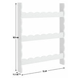 Habitat lilac wavy wall shelf with three shelves (British brand)