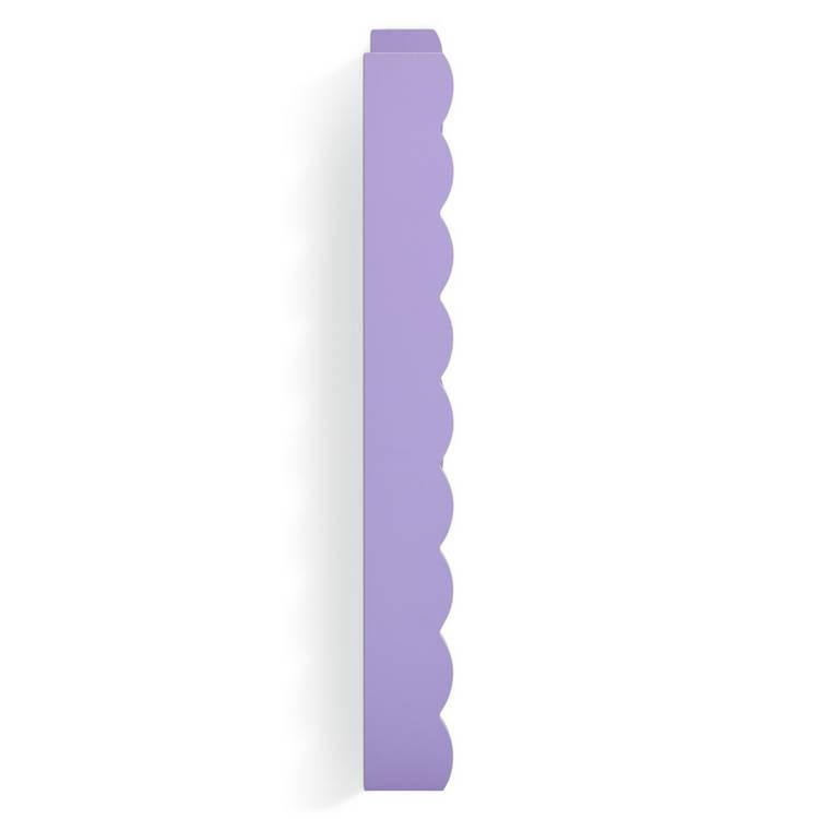 Habitat lilac wavy wall shelf with three shelves (British brand)