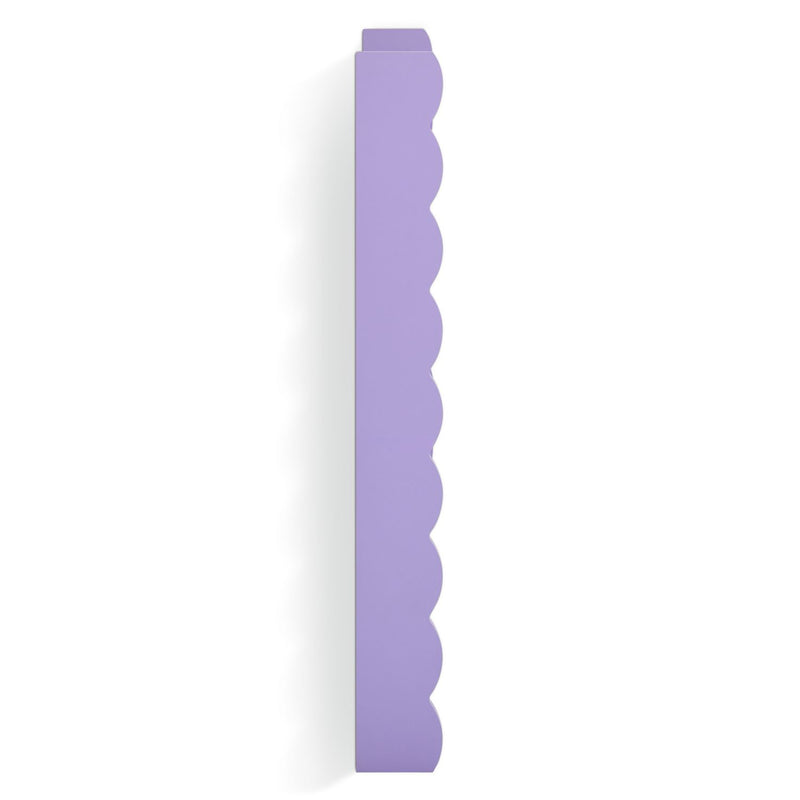 Habitat lilac wavy wall shelf with three shelves (British brand)