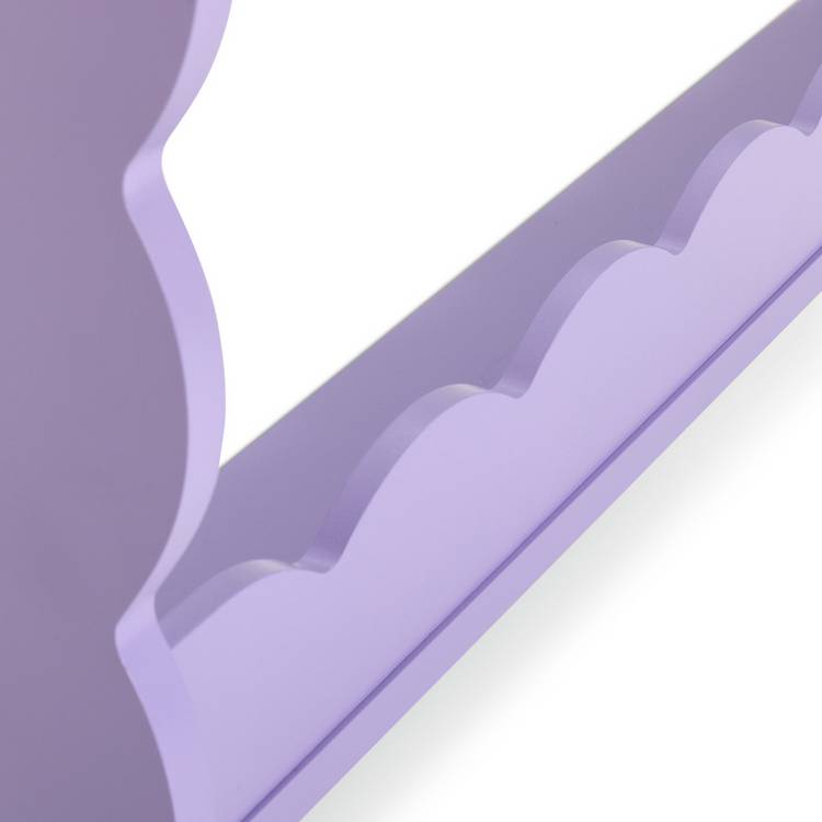 Habitat lilac wavy wall shelf with three shelves (British brand)