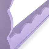 Habitat lilac wavy wall shelf with three shelves (British brand)