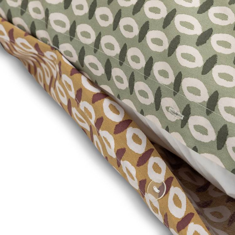 Habitat reversible bedding set single size orange olive - British product