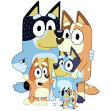 Bluey Heeler Family cardboard cutout - British product