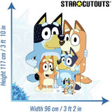 Bluey Heeler Family cardboard cutout - British product