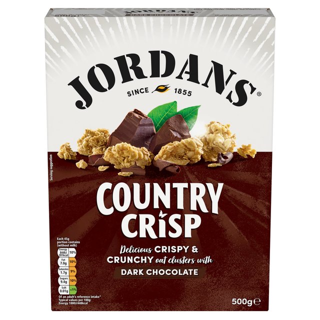 Jordans Country Crisp Dark Chocolate Breakfast Cereal   500g