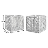 Habitat set of 2 seagrass storage boxes, UK version