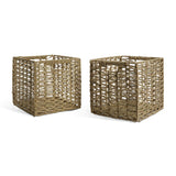 Habitat set of 2 seagrass storage boxes, UK version