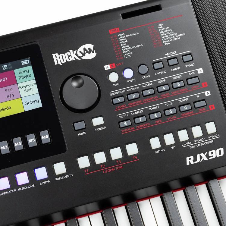 RockJam RJX90 61-key touchscreen piano, British brand