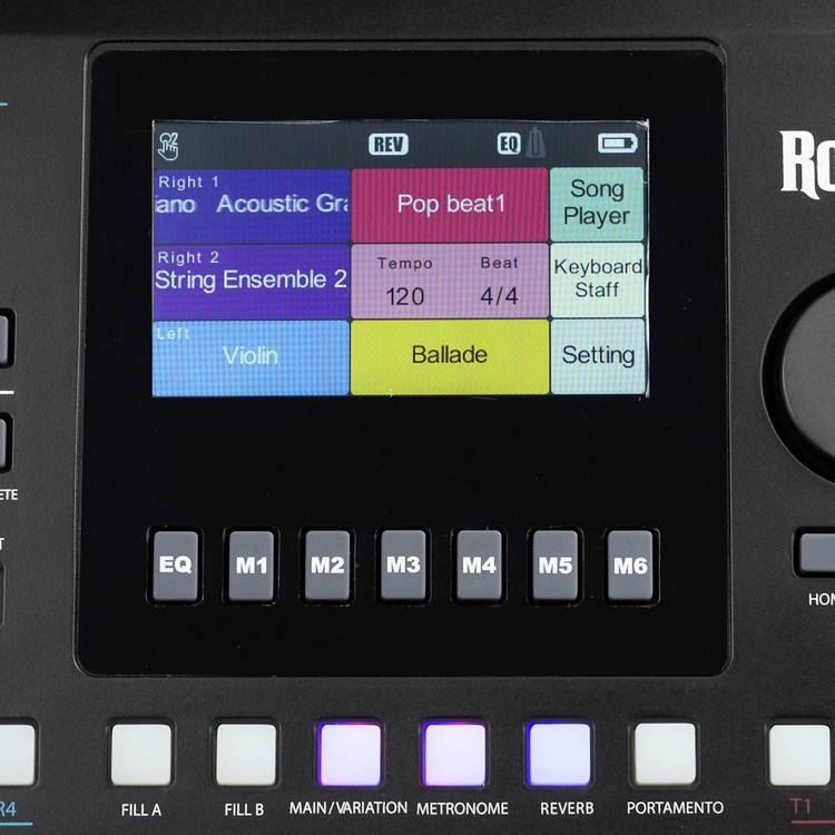 RockJam RJX90 61-key touchscreen piano, British brand