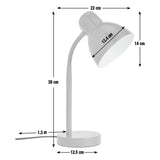 Argos Home desk lamp in red with flexible neck (British brand)