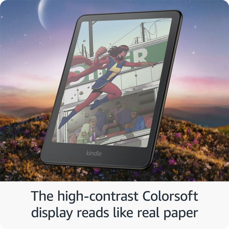 Amazon Kindle Colorsoft 7 inch e-reader 16GB black (British brand)
