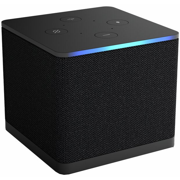 Amazon Fire TV Cube media player with Alexa, imported from the UK