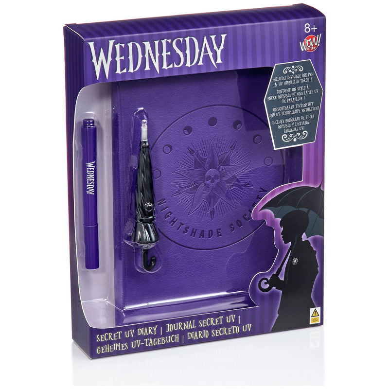 Wednesday secret diary with invisible ink pen A5, UK version