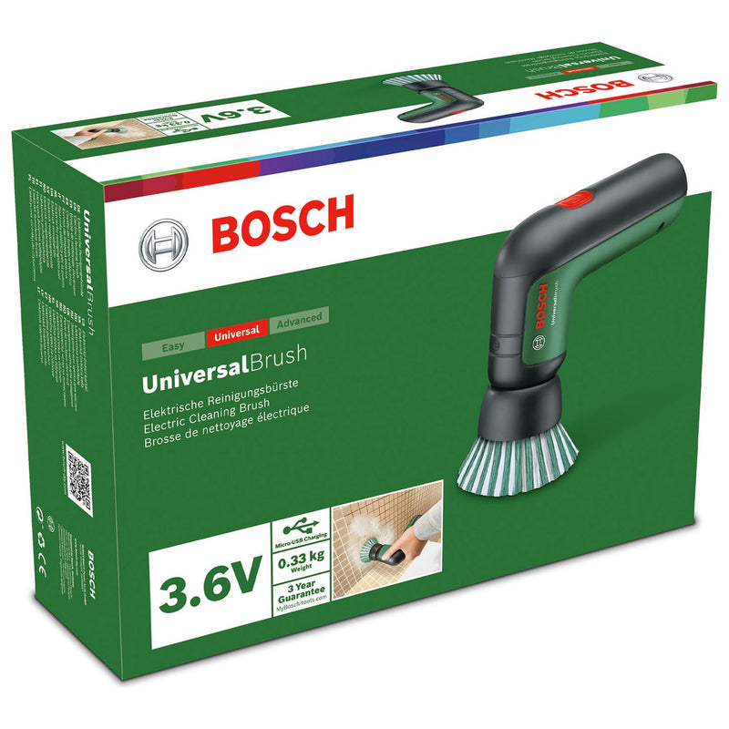 Bosch cordless cleaning brush with attachments and lithium battery - British product