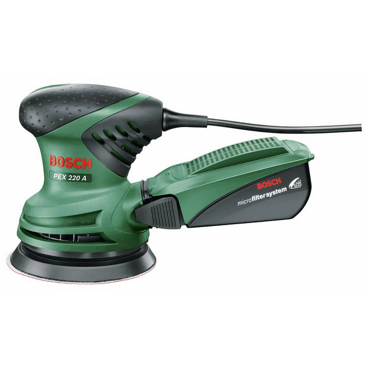 Bosch corded random orbit sander PEX 220 A 220W, imported from the UK