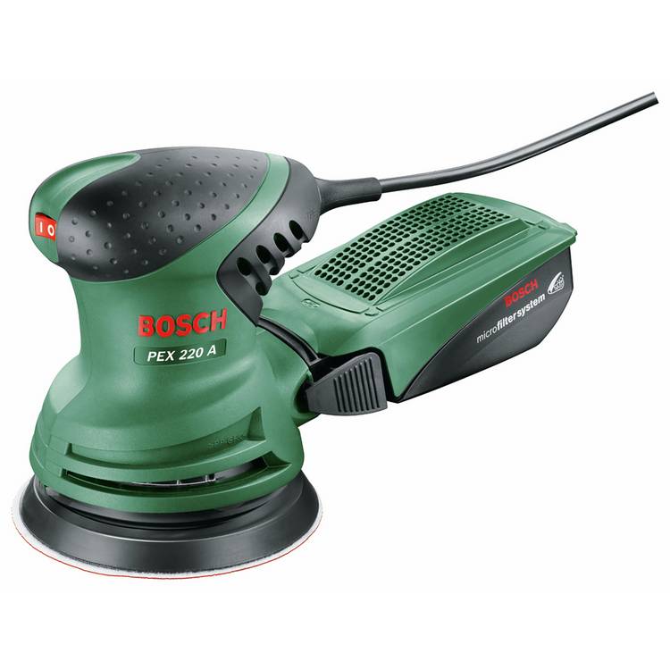 Bosch corded random orbit sander PEX 220 A 220W, imported from the UK