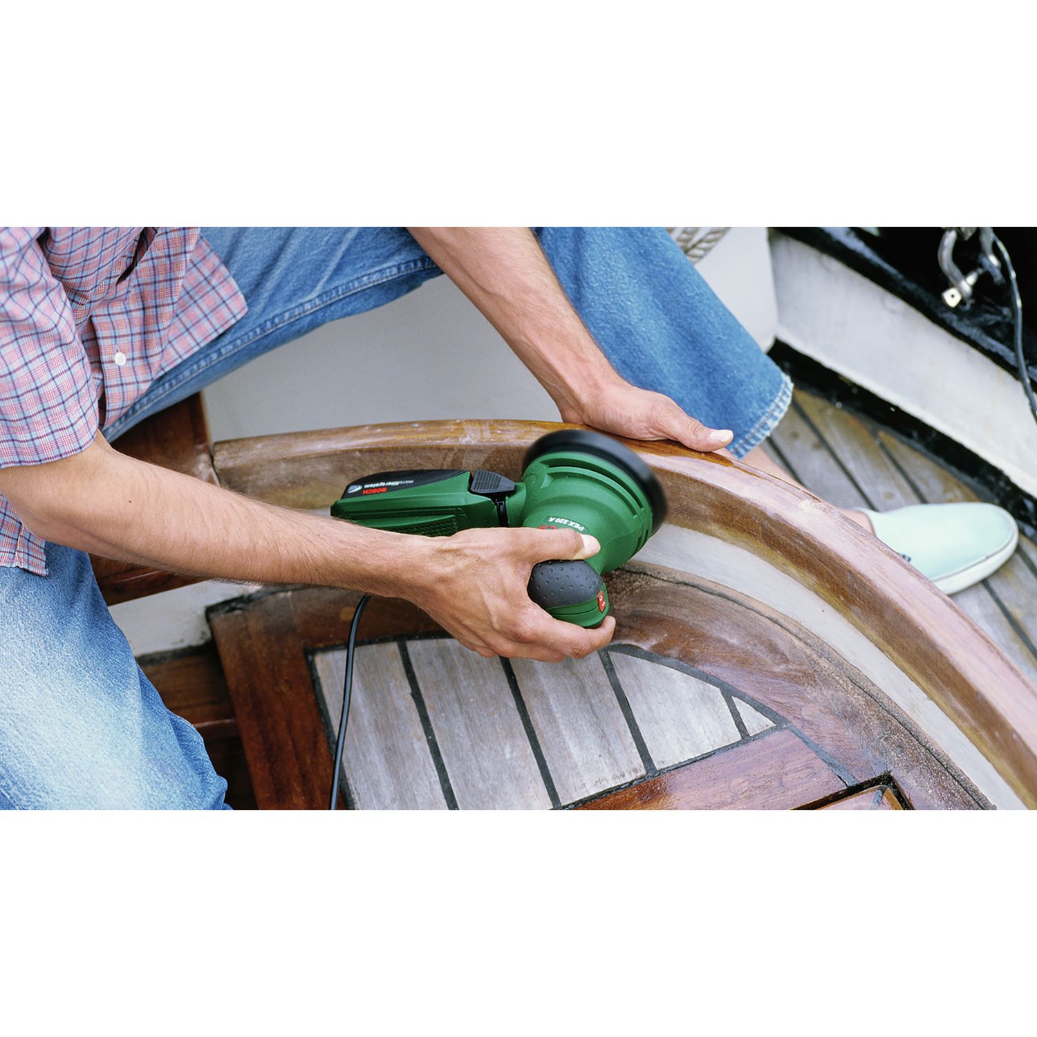 Bosch corded random orbit sander PEX 220 A 220W, imported from the UK
