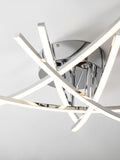 Amari chrome 5 arm flush ceiling light, UK version
