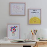 Habitat pink wooden picture frames set of 3, UK version
