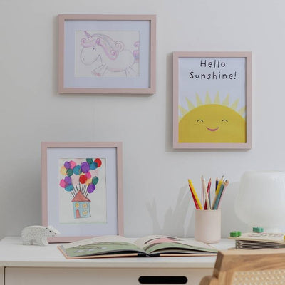 Argos Habitat Pink Wooden Picture Frames 26.8 x 21.8cm (3 Pack)- Buy online at McGrocer