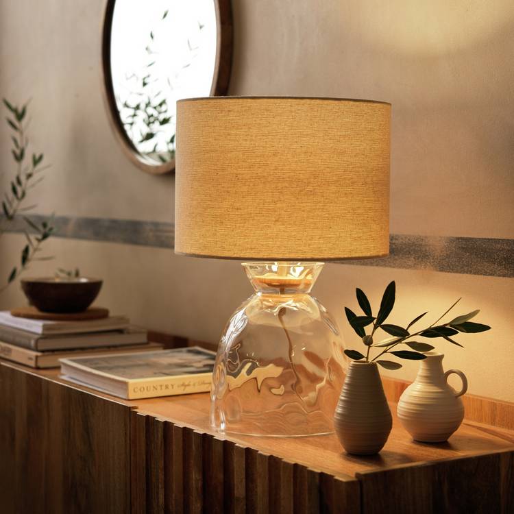 Habitat Vanern Dimple table lamp 42cm - British product