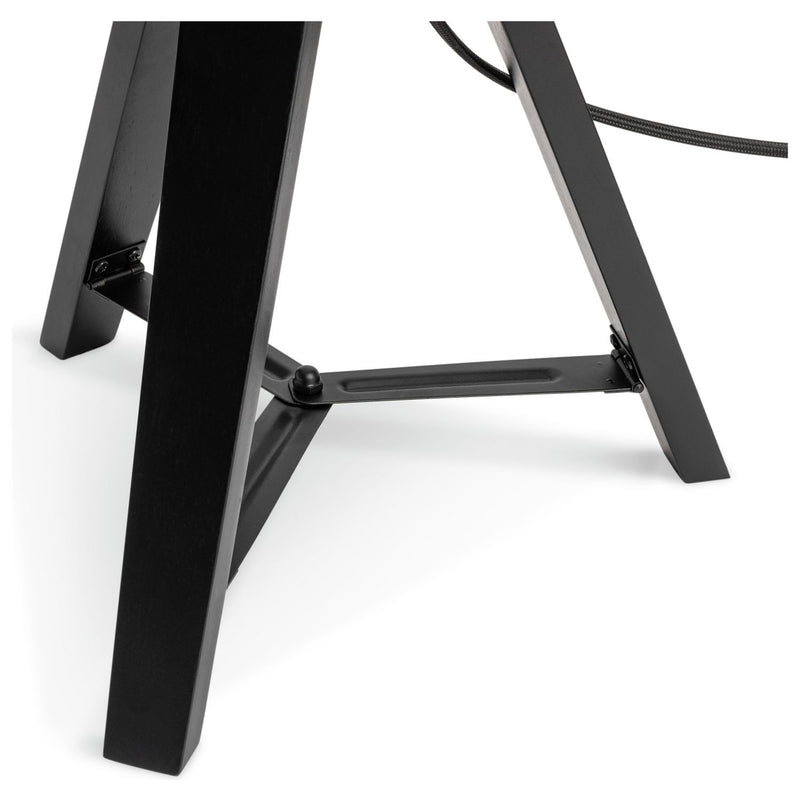 Argos Home Lyle Wooden 46cm Tripod Table Lamp - Black