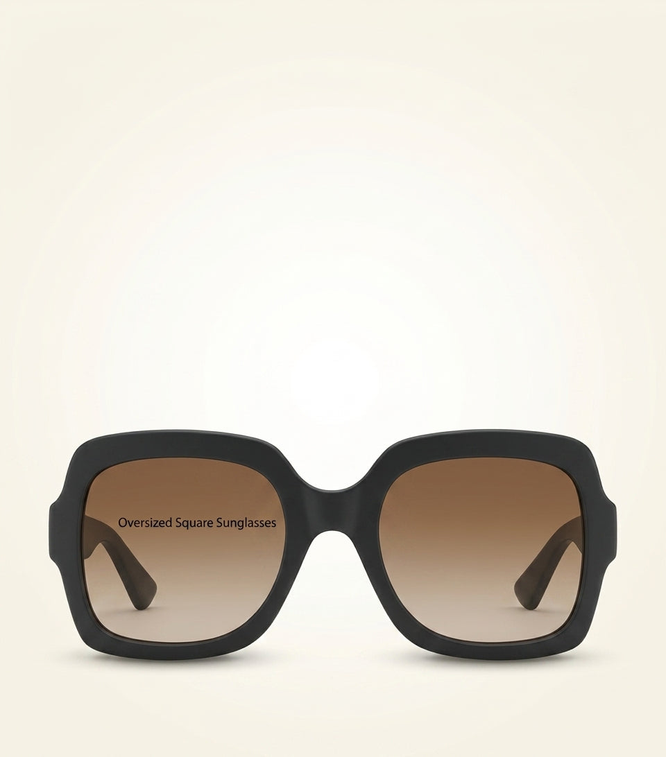 Gucci tortoiseshell sunglasses oversized gold-tone logo, UK version