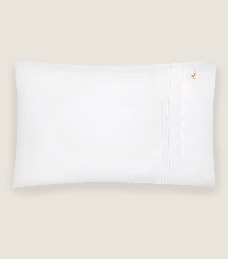 Pratesi triple-embroidered stripe pillow sham 13cm x 41cm, imported from the UK