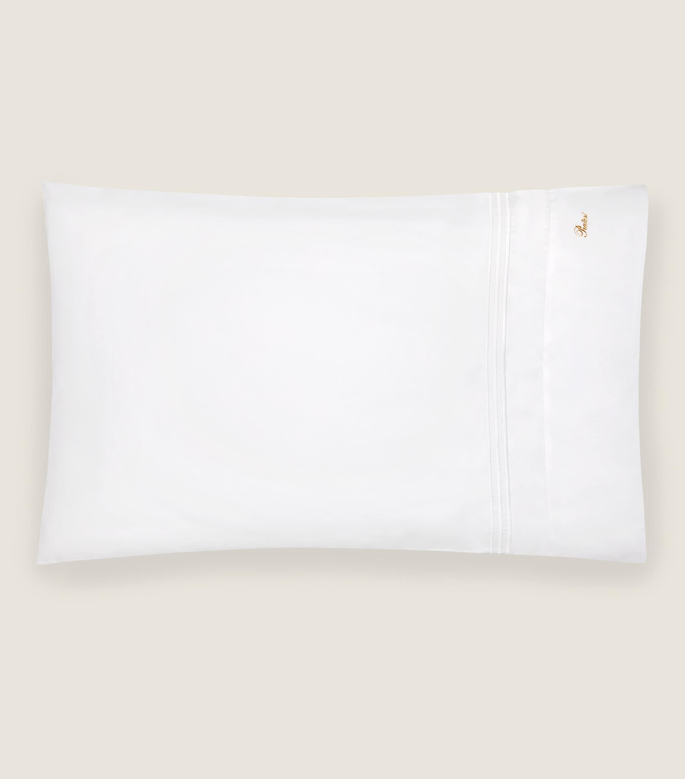 Pratesi triple-embroidered stripe pillow sham 13cm x 41cm, imported from the UK
