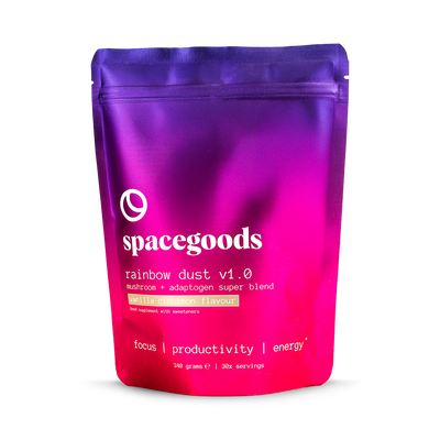 Holland & Barrett Spacegoods Rainbow Dust Vanilla Cinnamon Superfood Powder 240g- Buy online at McGrocer