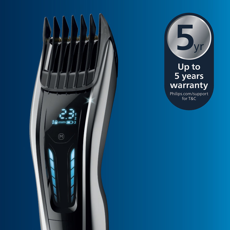 Philips Series 9000 cordless hair clipper with accessories (British brand)