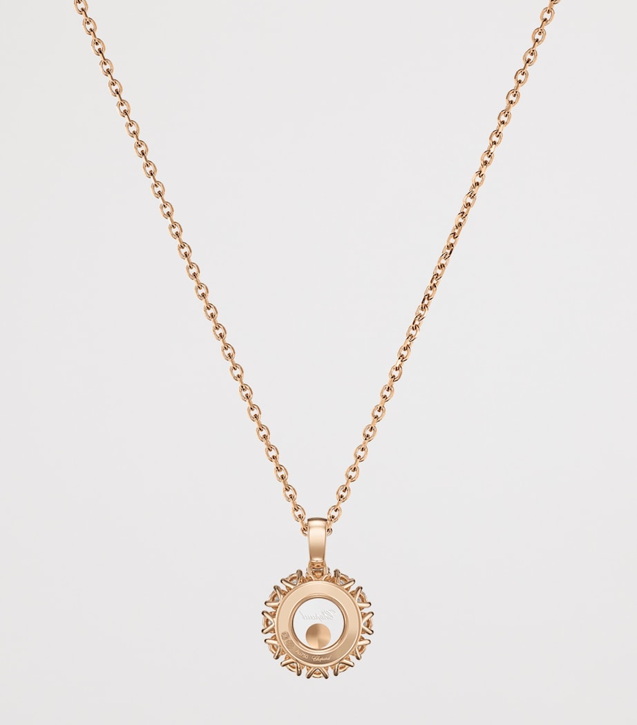 Chopard rose gold and diamond pendant necklace - British product