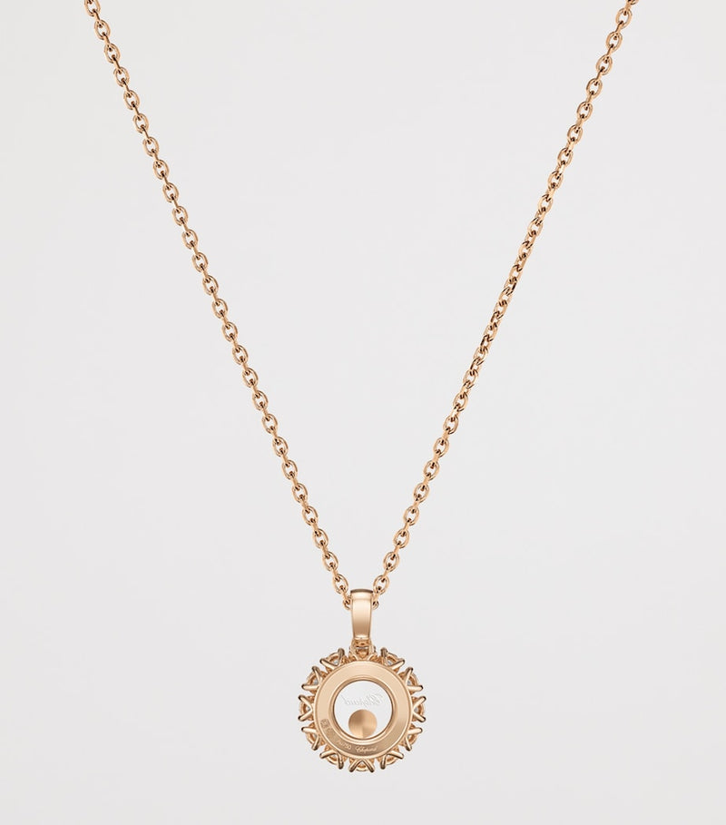 Chopard rose gold and diamond pendant necklace - British product
