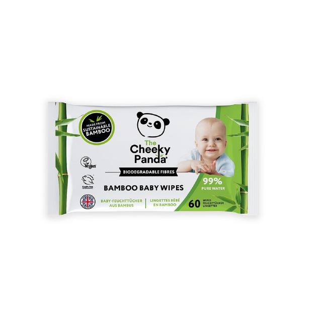 The Cheeky Panda Biodegradable Bamboo Baby Wipes   60 per pack GOODS M&S   